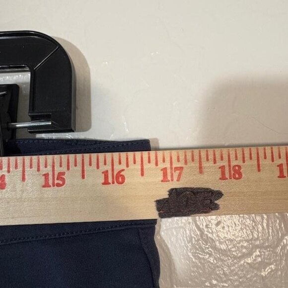 Eileen Fisher Pants Womens Medium Navy Blue Stretch Knit Slim Ankle 5 Pocket - Picture 6 of 7